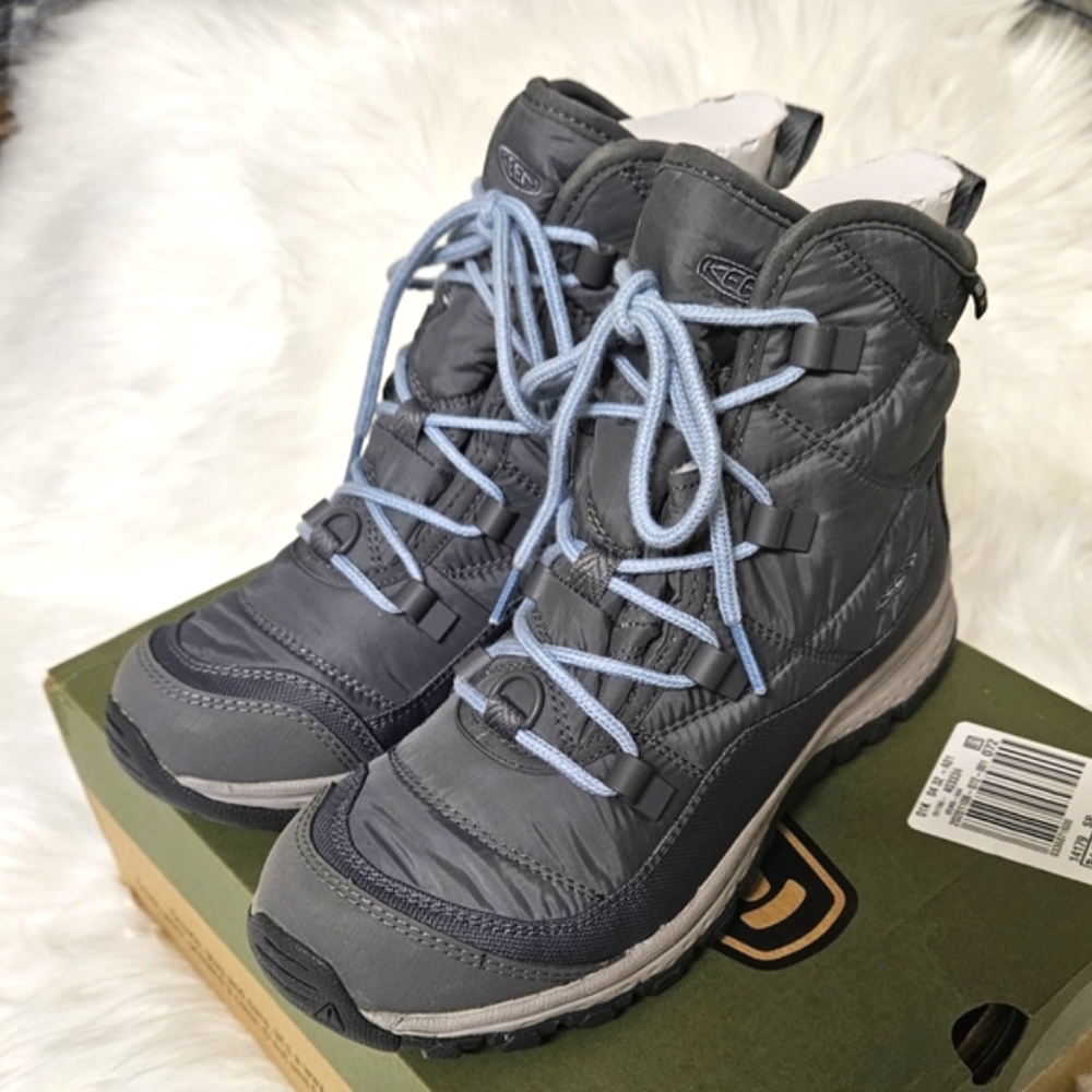 Keen Gray Lace Up Boots